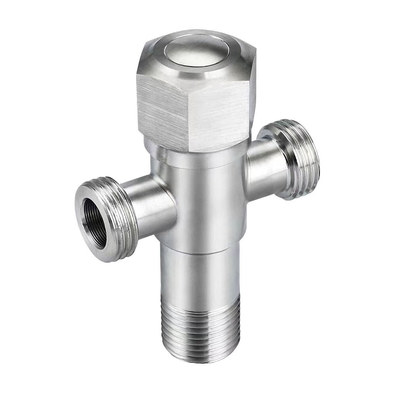 180°Three-Way Angle Valve Isang Inlet at Dalawang Outlet Water Distribution Valve