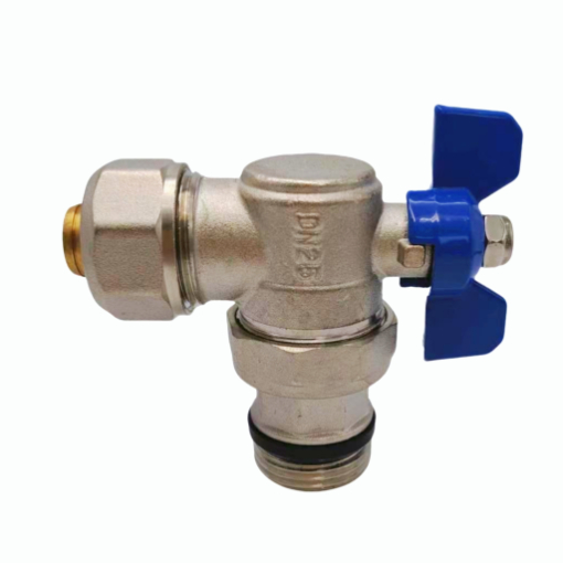Aluminum-plastic pipe panlabas na compression union anggulo balbula