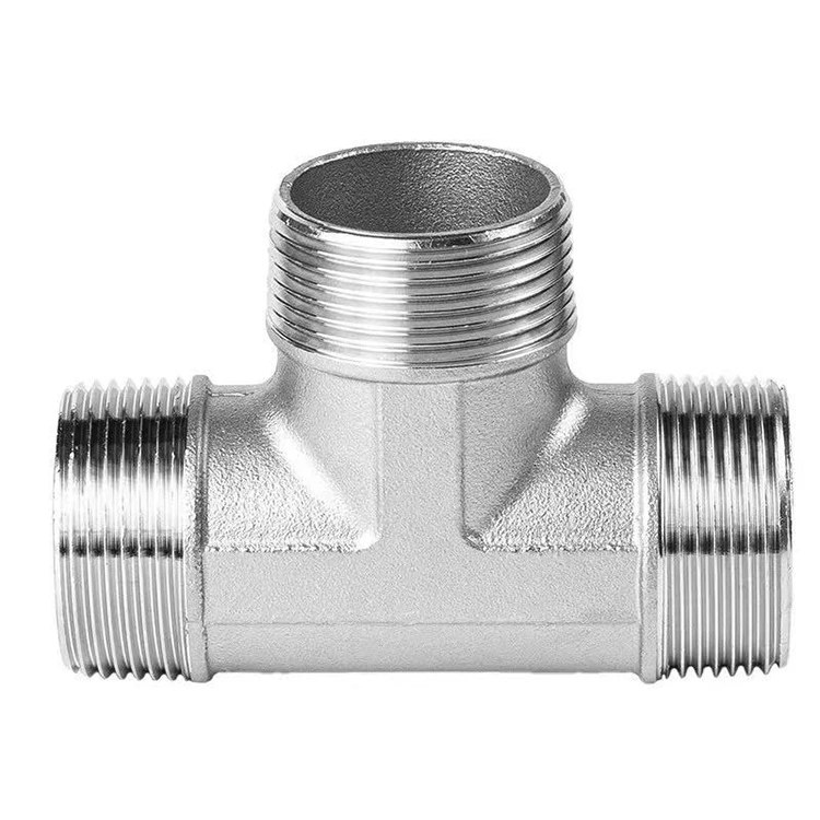 BSP Stainless Steel Female Threaded Tee para sa Pagtutubero