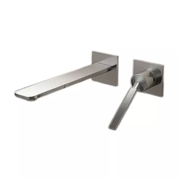 Nakatago sa Wall-Mounted Bathroom Basin na mainit at malamig na gripo