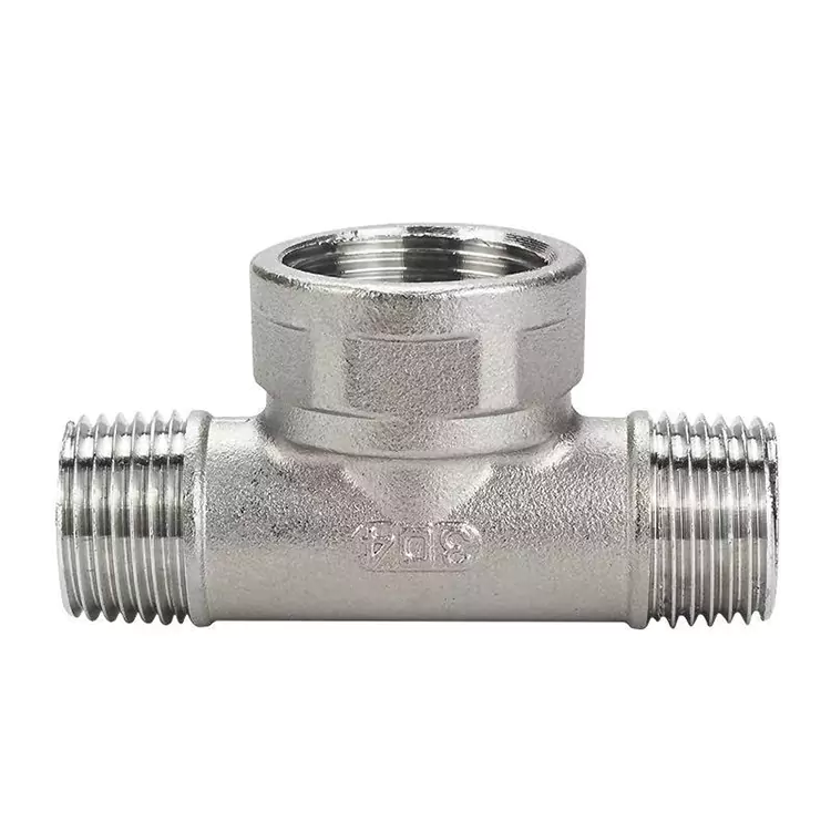 DN15-DN100 BSP Hindi kinakalawang na asero Medium-Large Pipe Tee