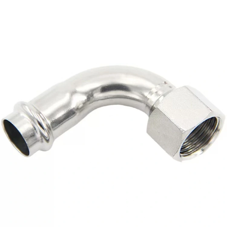 Single Clamp 90 Degree Internal Thread Conversion Elbow