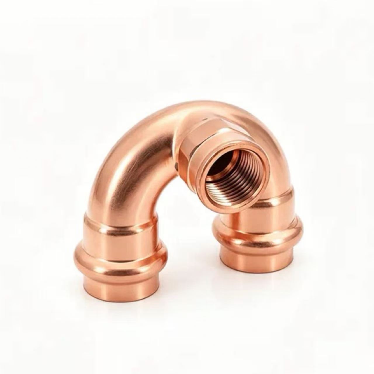 Double-Clamp u-Shaped Internal Thread Tee Elbow Double-Clamp u-Shaped Internal Thread Tee Elbow