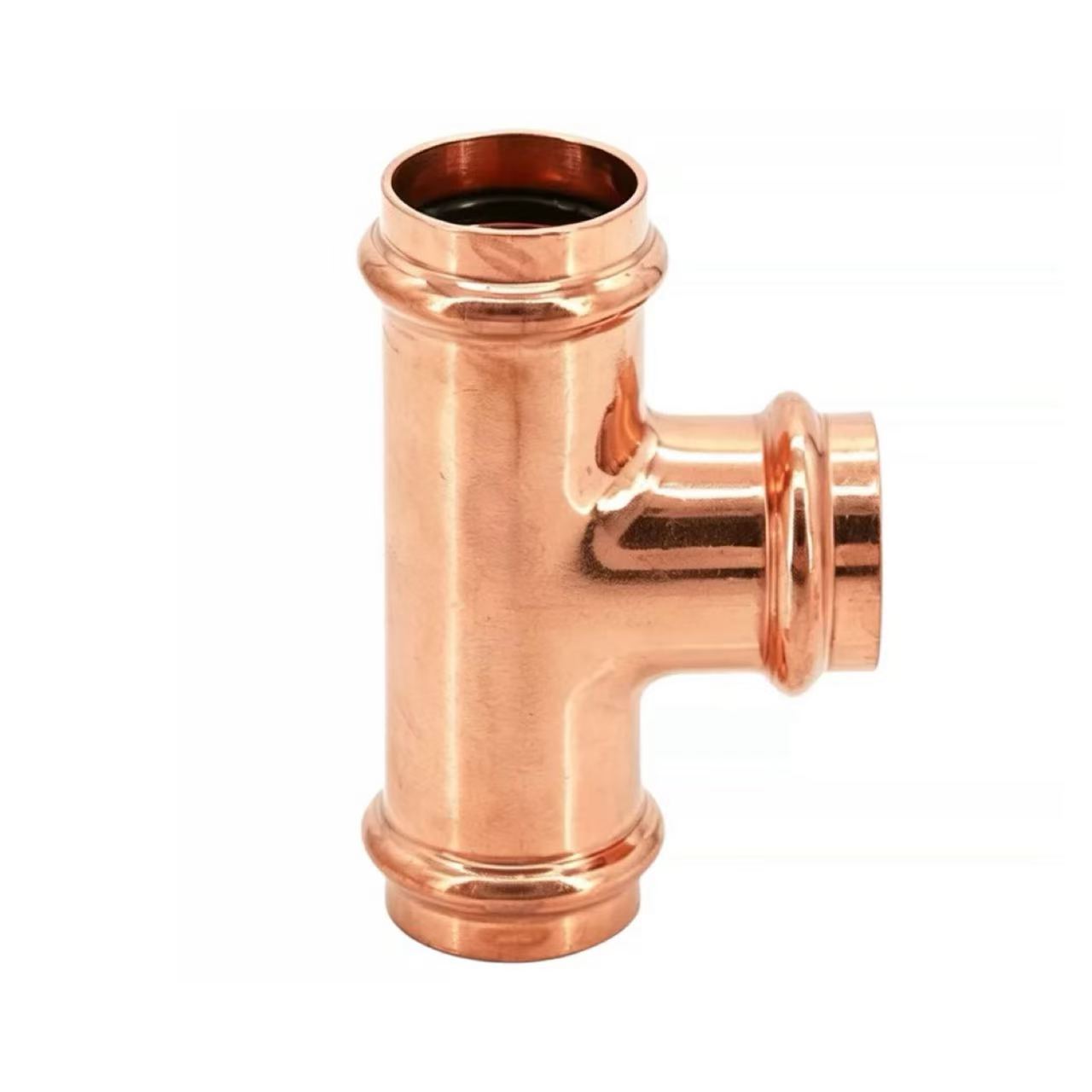 Double-Press Equal Tee Plumbing Fitting
