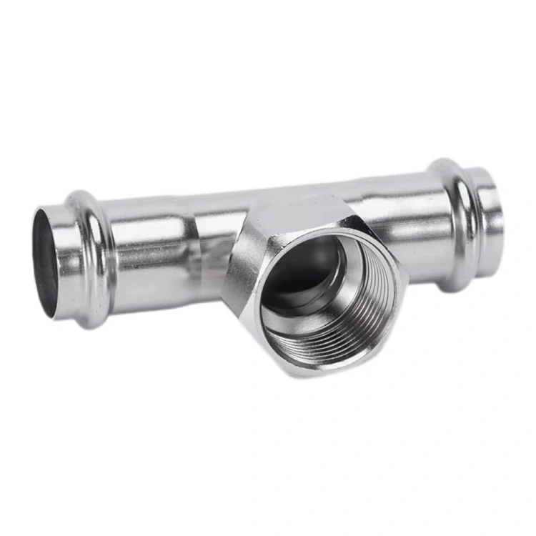 Dobleng Pindutin ang Female Threaded Tee