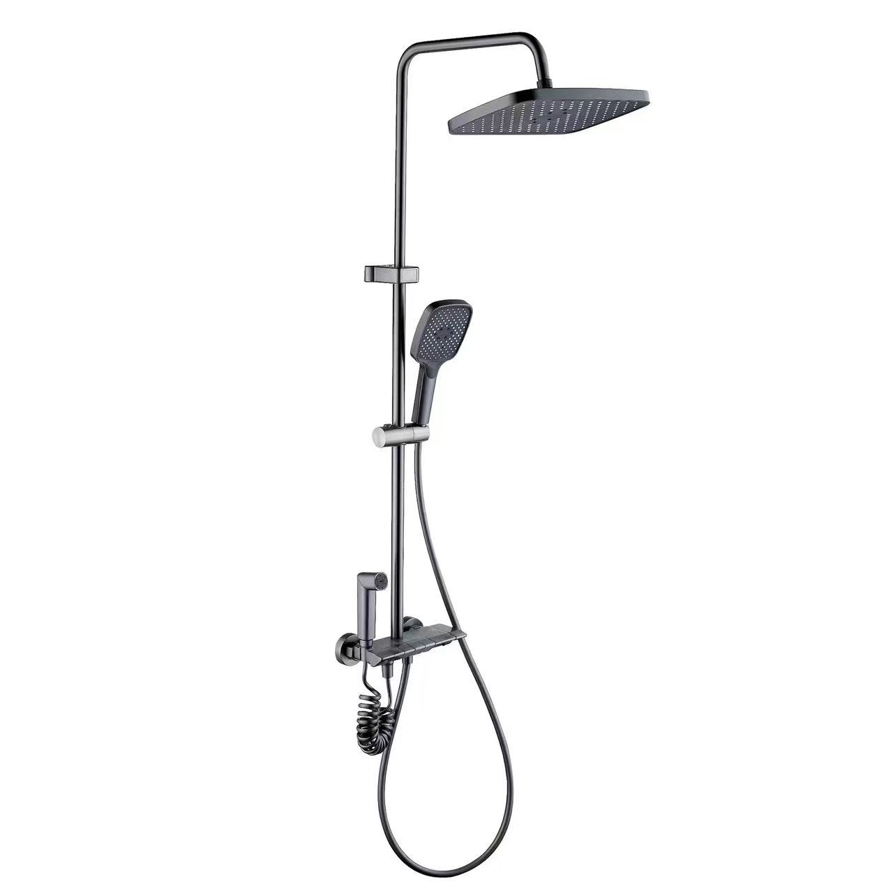 Four-Mode Piano Key Shower Set na may Spray Gun