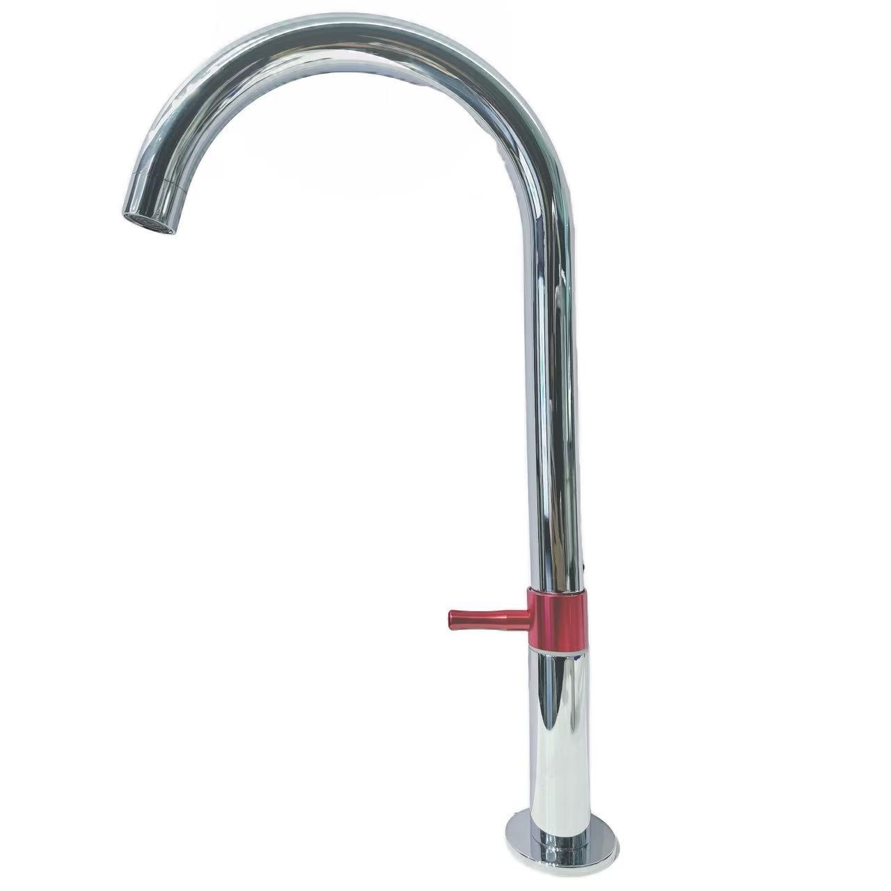 Makintab na High-Arch Gooseneck Single Cold Kitchen Sink Faucet Makintab na High-Arch Gooseneck Single Cold Kitchen Sink Faucet