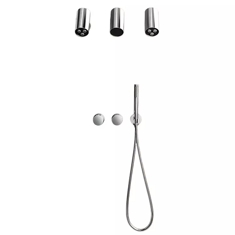 In-wall na tatlong-outlet na shower head