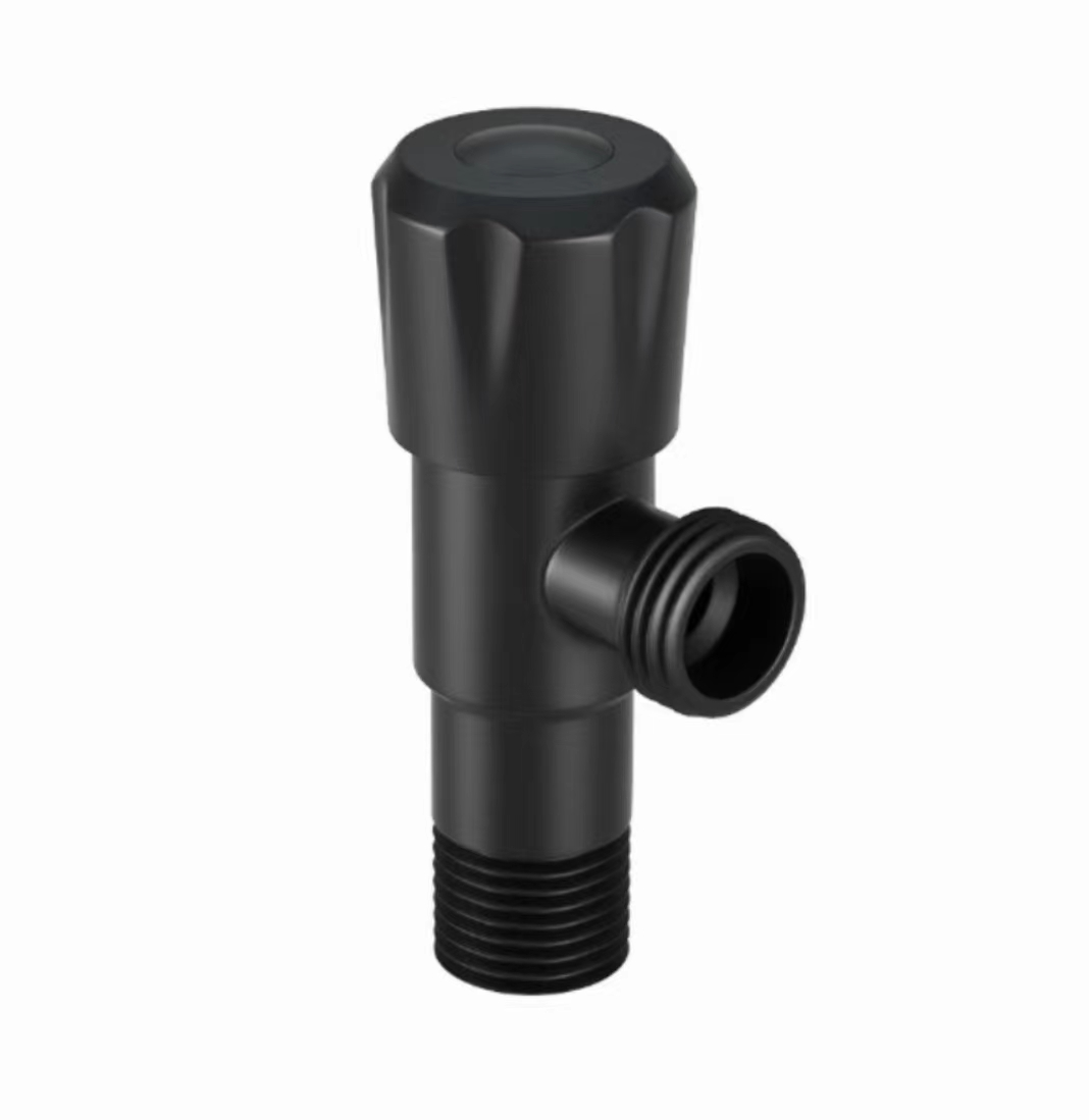Modernong Minimalist Matte Black Triangle Valve