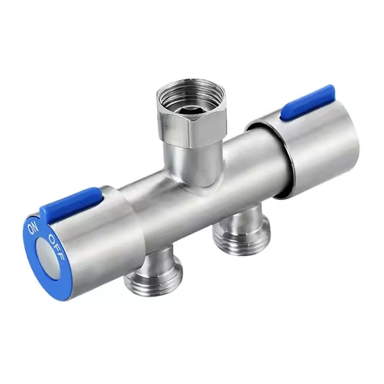 Isang Inlet Dalawang Outlet Double Angle Valve