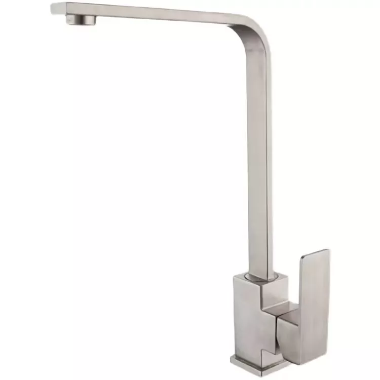 Seven-character square brushed kitchen mainit at malamig na gripo a Seven-character square brushed kitchen mainit at malamig na gripo a