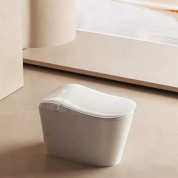 Smart Toilet na May Built-In na Water Filter At Foot-Activated Flushing