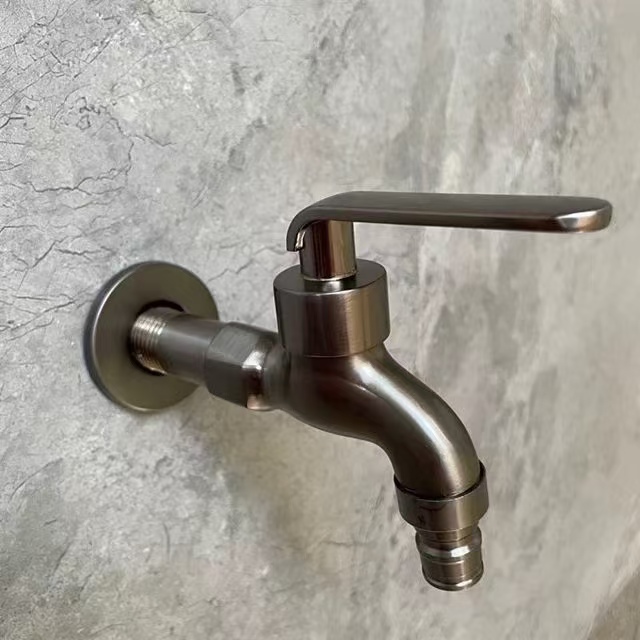 Hindi kinakalawang na asero Brushed Mabilis-Bukas na Faucet