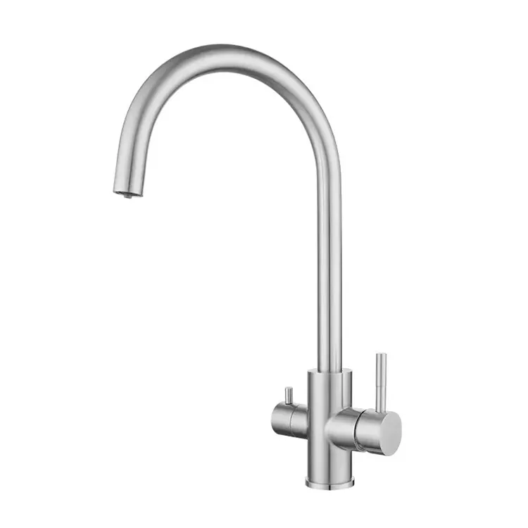 Swan Neck 3-in-1 Kitchen na Mainit at Malamig na Faucet
