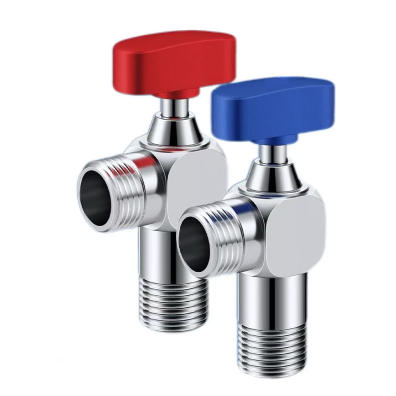 T-Handle ang Red At Blue Distinguishing Angle Valve