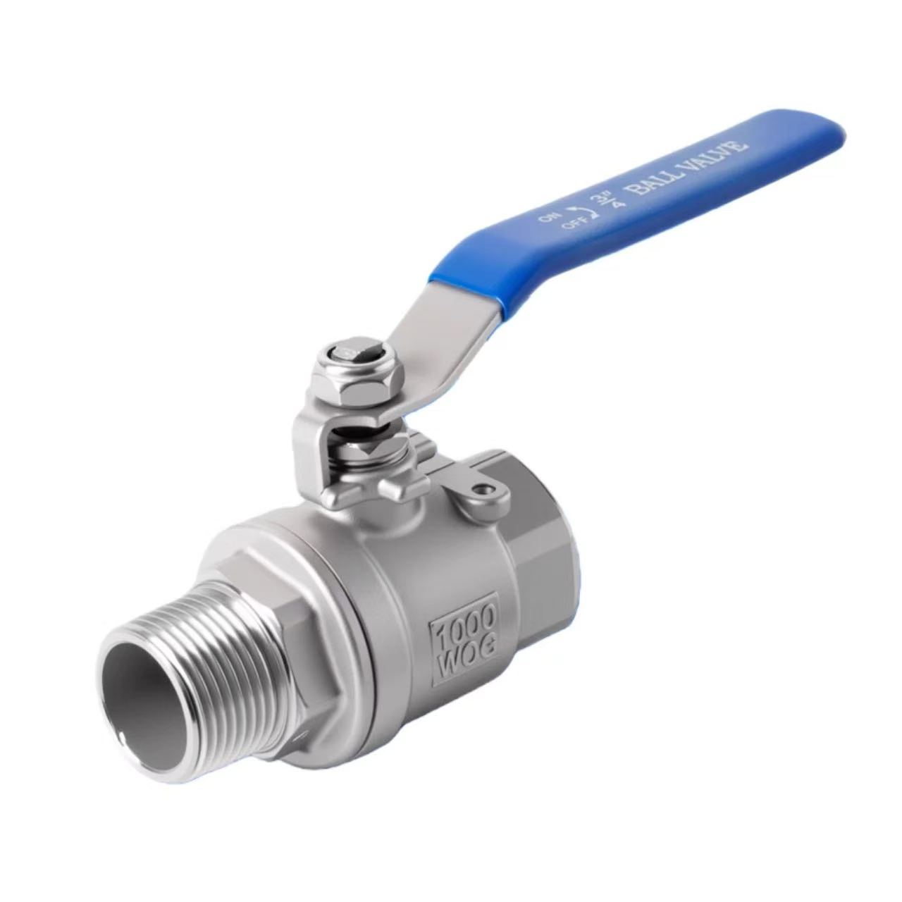 Dalawang-piraso panloob at panlabas na thread ball valve Dalawang-piraso panloob at panlabas na thread ball valve